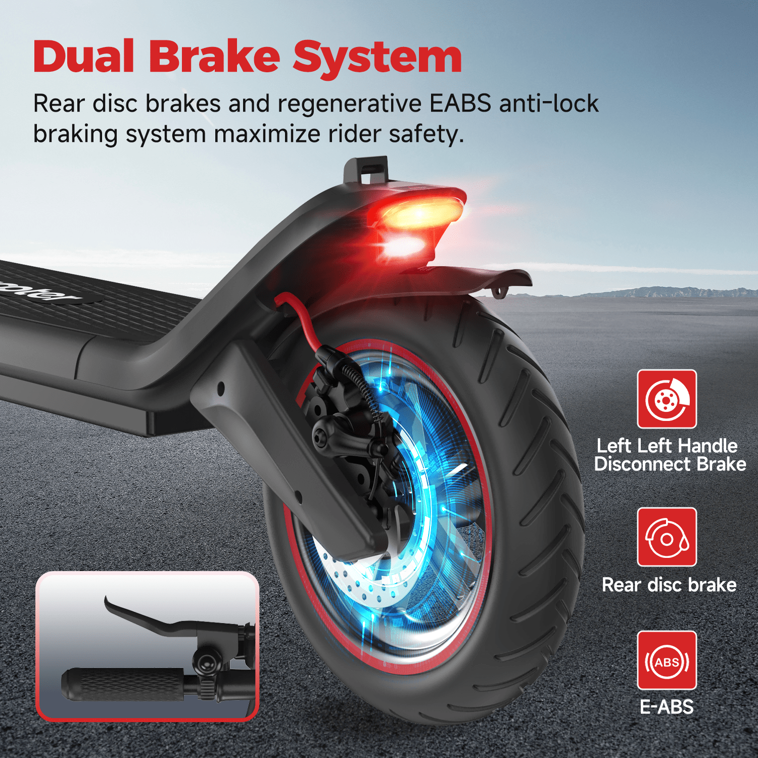 20 range 350w electric scooter 15 6 mph 8 5 pneumatic road tires dual braking system and wide pedal folding commuter electric scooter for adults i8l details 6