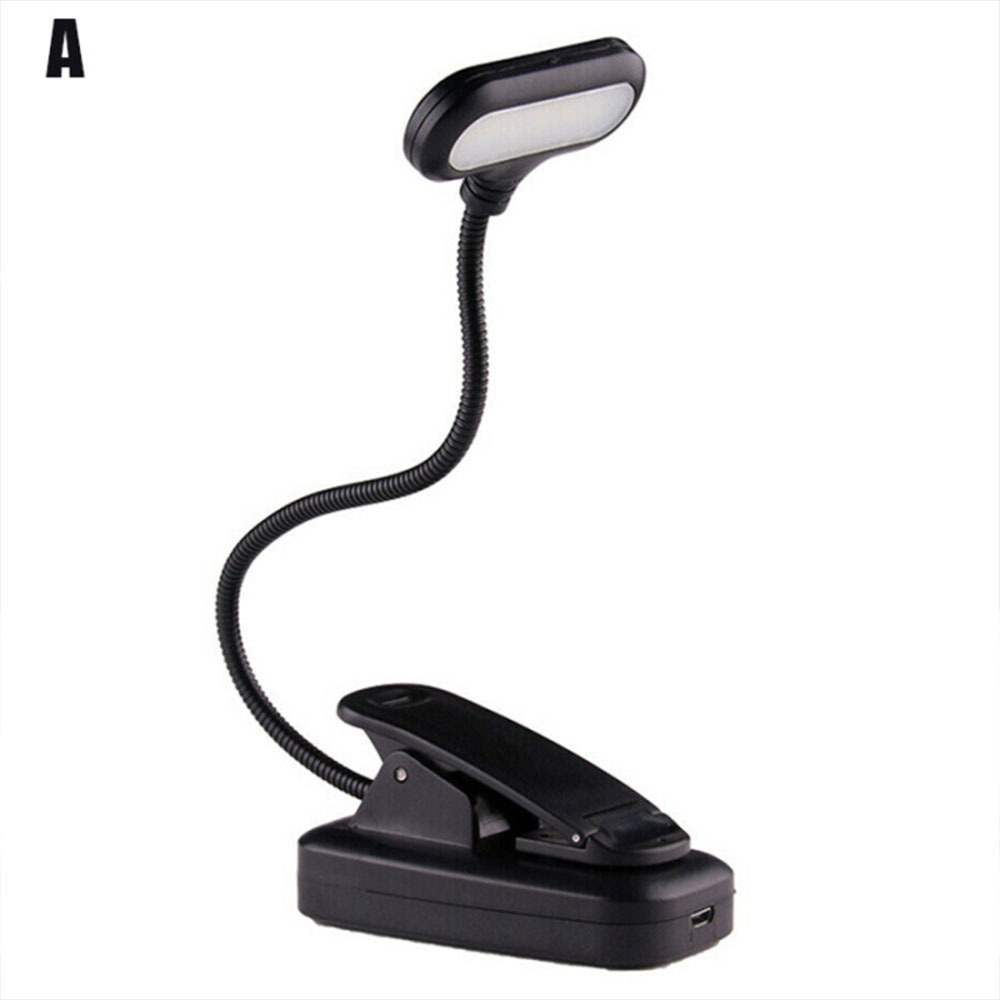 1pc led book light usb rechargeable mini led reading light warm clip lamp desk table read night light for travel bedroom details 3