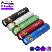 alonefire sv66 uv zoom flashlight led 365nm usb rechargeable ultraviolet check invisible ore money pets stain cat tinea marker details 0