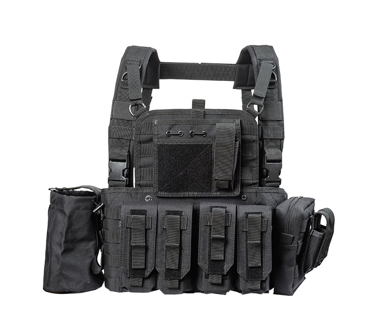 enhance your airsoft paintball experience with this adjustable modular tactical vest details 2