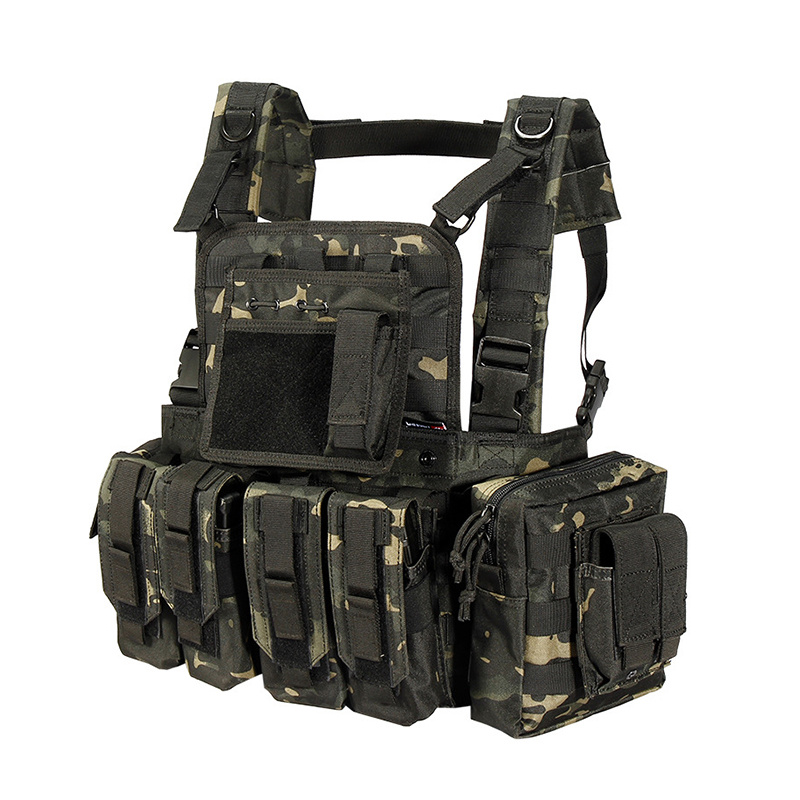 enhance your airsoft paintball experience with this adjustable modular tactical vest details 8