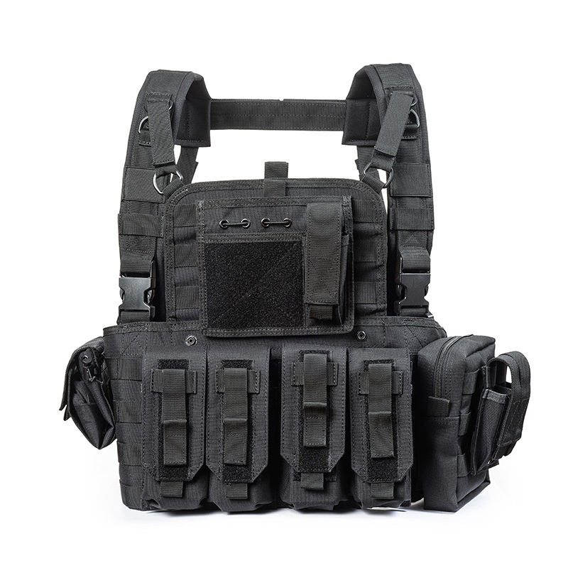 enhance your airsoft paintball experience with this adjustable modular tactical vest details 1