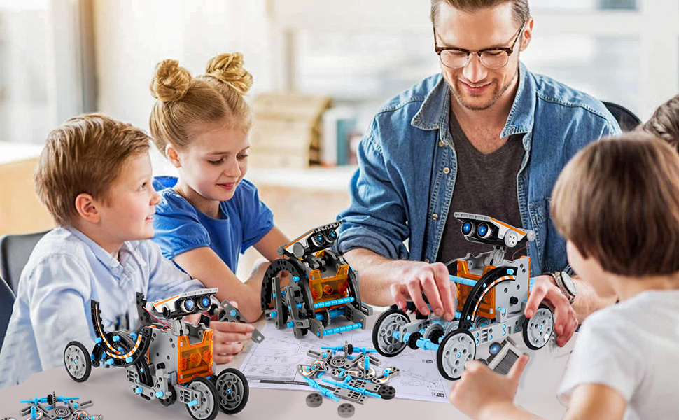 12 in 1 stem solar robot kit educational science experiment set perfect gift for kids boys girls christmas and halloween gift thanksgiving gift details 2