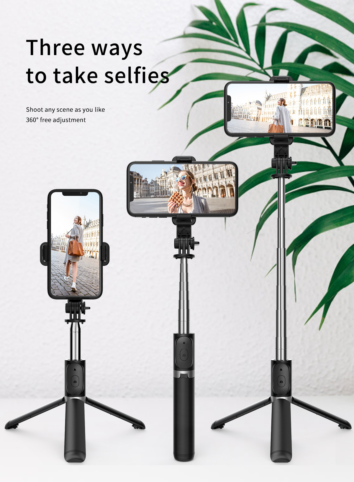 40 cell phone selfie stick tripod extendable selfie stick   smartphone tripod stand with wireless     for iphone 14   12 pro 11 11   xr x 8 7 plus   google lg   smartphones details 3