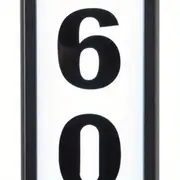 1 pack lighted house numbers for outside waterproof solar address signs for yard with stakes solar powered led illuminated address plaques for houses home halloween decorations lights outdoor height 35 inches 1 pack details 3