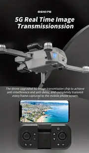 sg107s drone 4k dual cameras obstacle avoidance 20 min flight time carrying bag perfect for beginners details 7