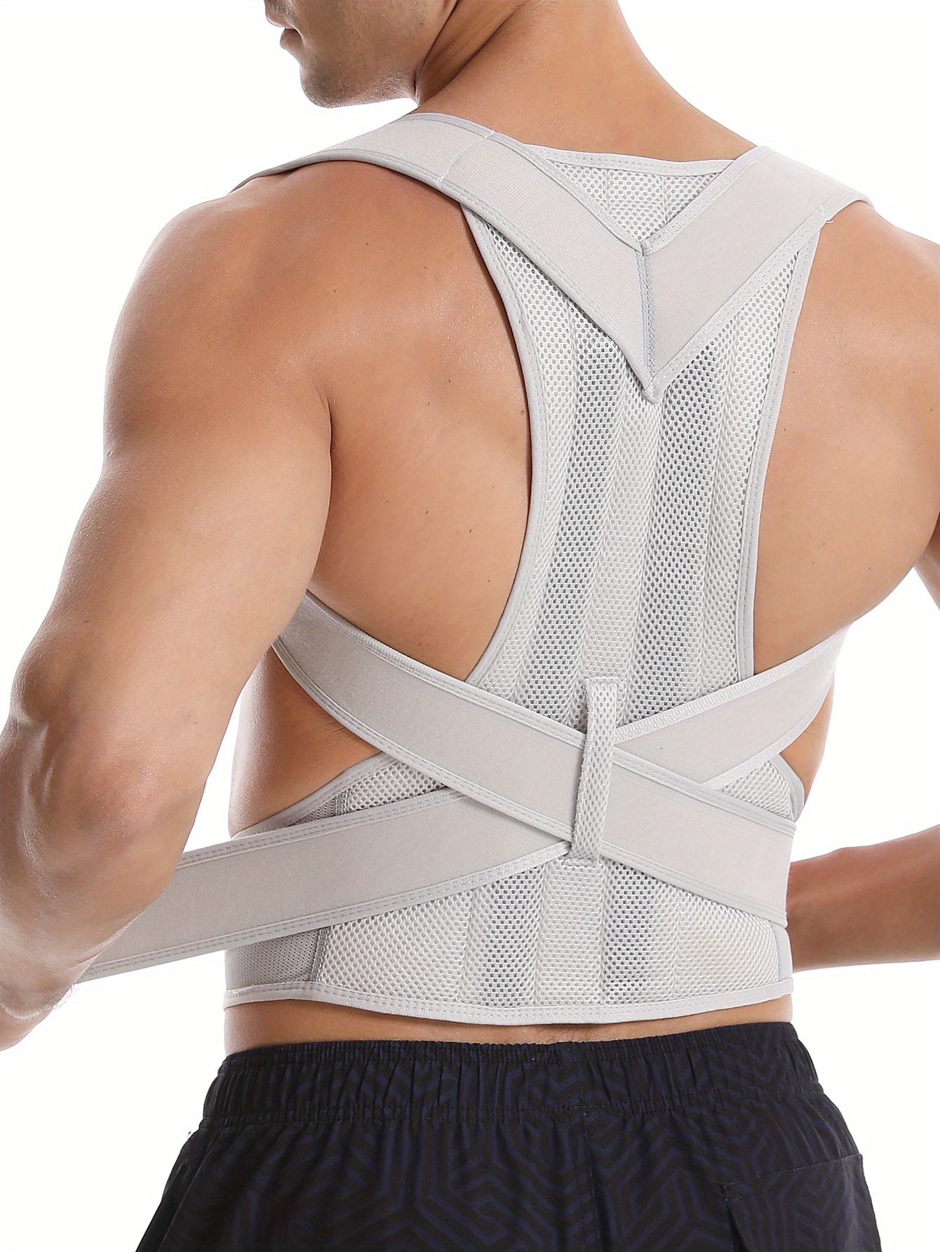 1pc posture corrector back posture brace for men women clavicle support stop slouching and hunching adjustable back trainer details 4