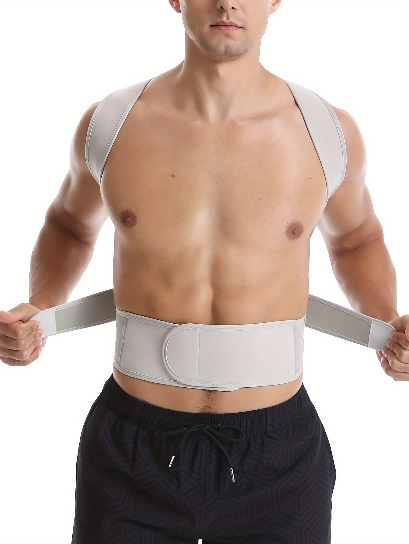 1pc posture corrector back posture brace for men women clavicle support stop slouching and hunching adjustable back trainer details 2