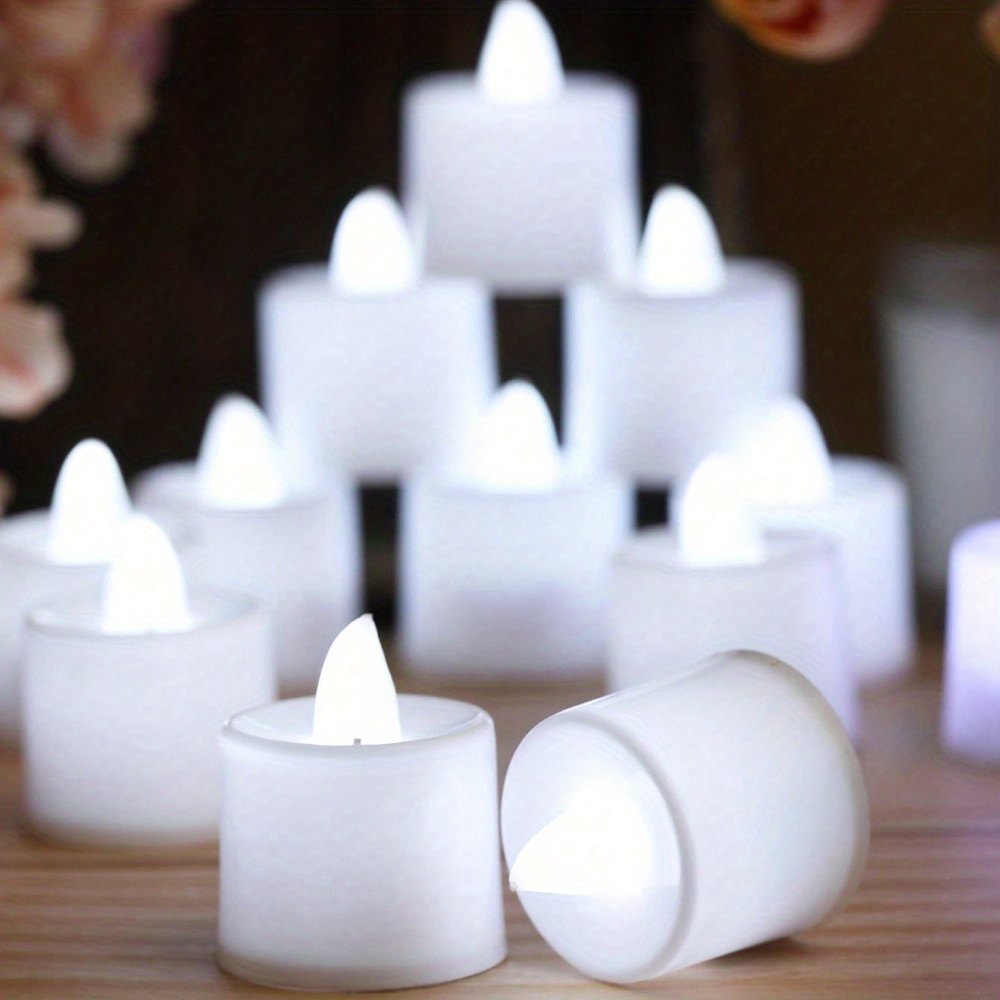 6pcs flameless tea lights led candle lights battery powered candle lights for wedding party dating festival christmas decor valentines day mothers day decoration details 8