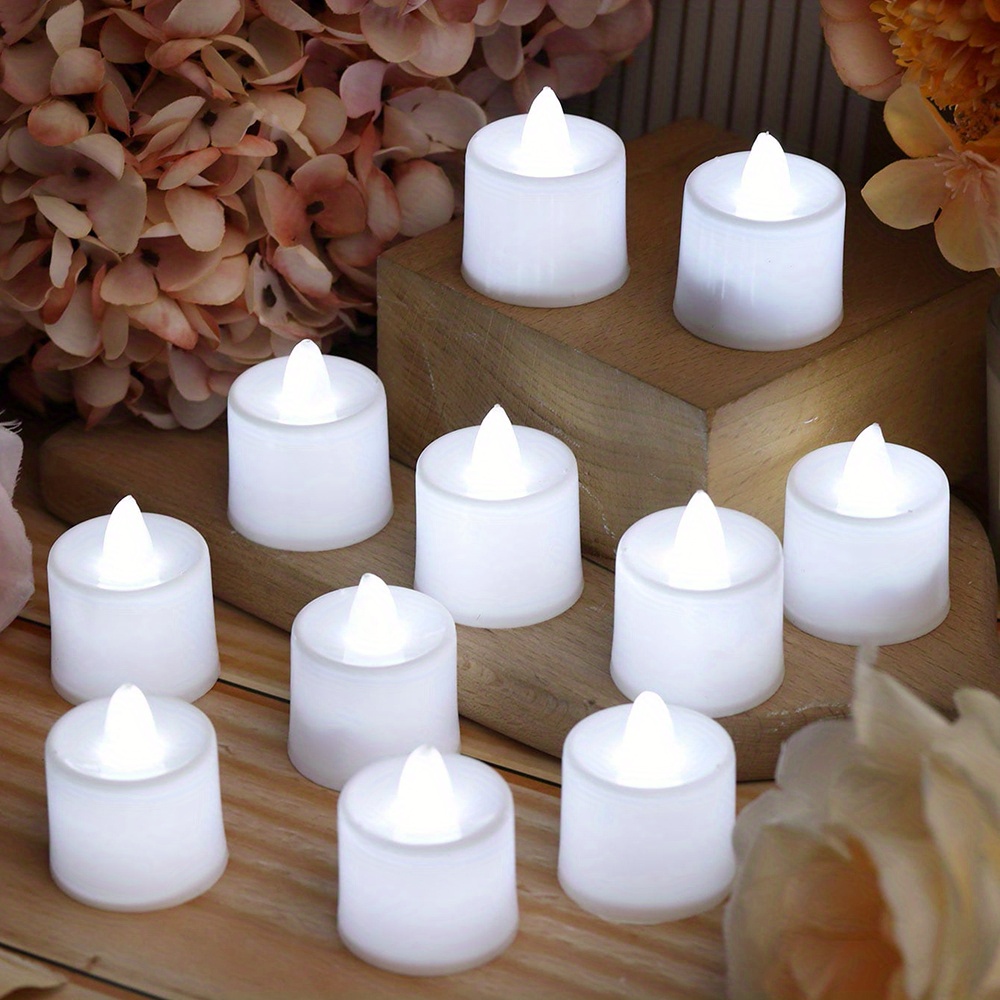 6pcs flameless tea lights led candle lights battery powered candle lights for wedding party dating festival christmas decor valentines day mothers day decoration details 9