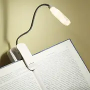 1pc clip on book light battery powered flexible hose table lamp desktop small reading lamp portable small night light for room decor details 4