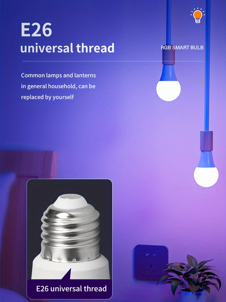 transform your home with a 1pc rgb led light bulb color changing dimmable perfect for parties details 3