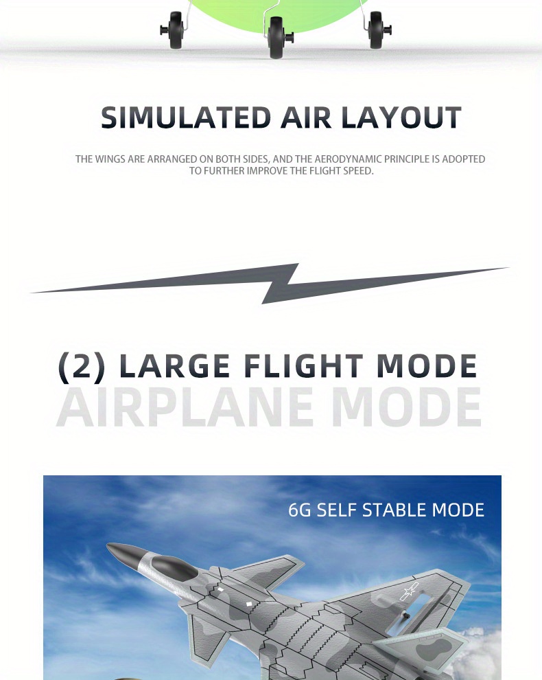 remote control aircraft aerial photography four channel fighter fixed wing model glider stunt childrens aircraft toy foam aircraft uav details 3