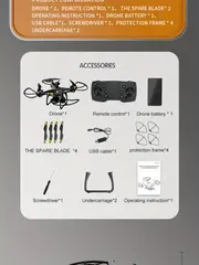 drone with dual camera body lighting design obstacle avoidance optical flow positioning aircraft best toys gift for adults kids boys details 19