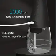 electric water flosser home portable flosser usb rechargeable scaler large capacity teeth cleaner dental instrument with 5 nozzles details 4