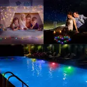 1pc 6pcs 10pcs battery powered rgb submersible led light waterproof underwater led light with remote control night light for fish tank pond wedding party light parts accessories details 6