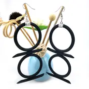 boho ethnic style long dangle earrings for women jewelry accessories party jewelry punk round rubber earrings details 2