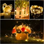 1pc twinkle star 100leds copper wire light strings garden fairy light strings with 8 lighting modes usb powered with remote control for wedding party home christmas decoration 33ft details 10