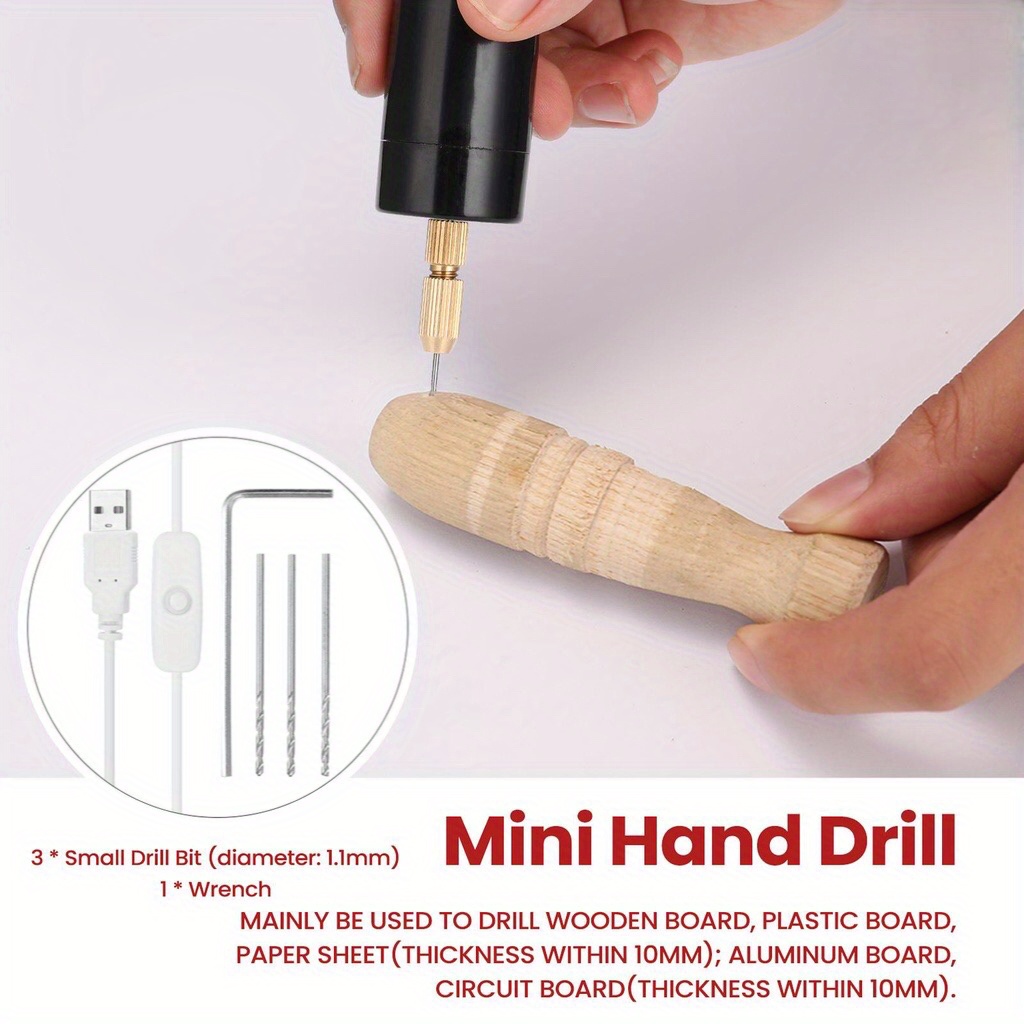 popular   mini electric drills portable handheld micro usb drill 5v for jewelry making diy wood craft for metal wood jewelry tools home electric drill hand drill multi purpose pow details 4