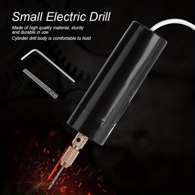 popular   mini electric drills portable handheld micro usb drill 5v for jewelry making diy wood craft for metal wood jewelry tools home electric drill hand drill multi purpose pow details 2