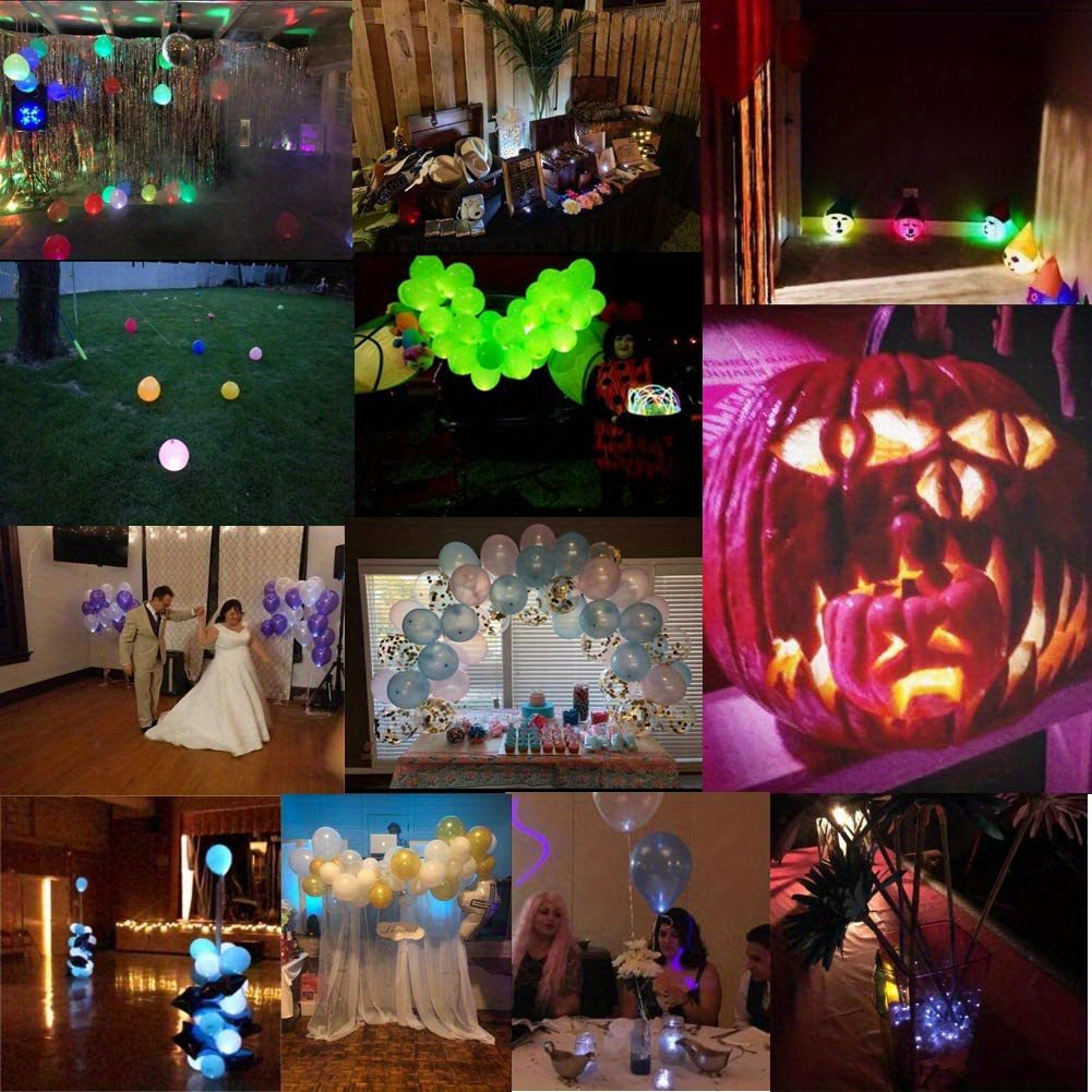 200pcs 10 color waterproof mini led lights led balloons light up balloons for party decorations neon party lights for paper lantern easter eggs birthday party wedding halloween christmas decoration details 4