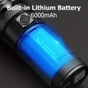 1pc led rechargeable flashlight super bright flashlight high lumens zoomable waterproof flashlights perfect for camping and emergencies details 6