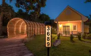 1 pack lighted house numbers for outside waterproof solar address signs for yard with stakes solar powered led illuminated address plaques for houses home halloween decorations lights outdoor height 35 inches 1 pack details 8