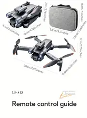 ls s1s brushless foldable drone with dual camera hd fpv obstacle avoidance 90 ajustable lens 360 flip optical flow positioning includes carrying case gift for boys and girls details 19
