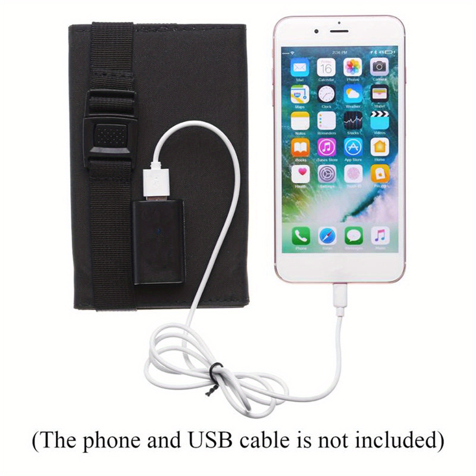 charge your phone anywhere with this portable waterproof usb solar panel details 6