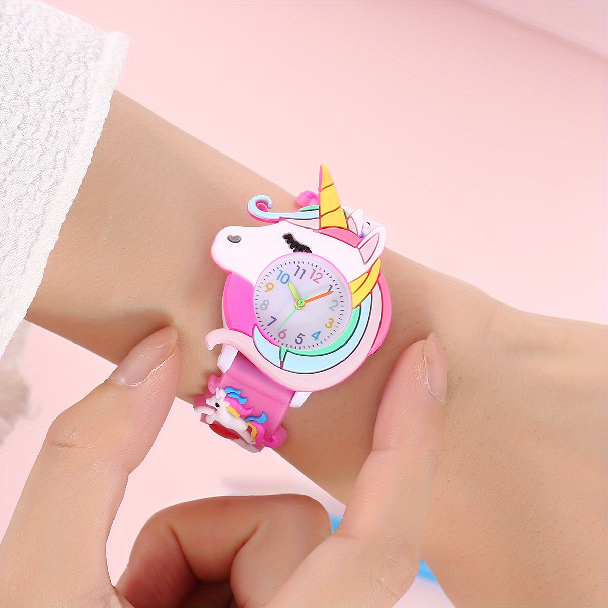 cute childrens silicone cartoon watch gift for kids details 8