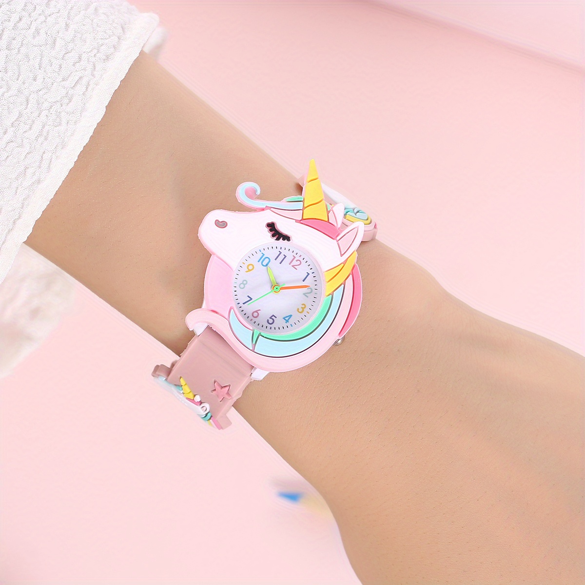 cute childrens silicone cartoon watch gift for kids details 6