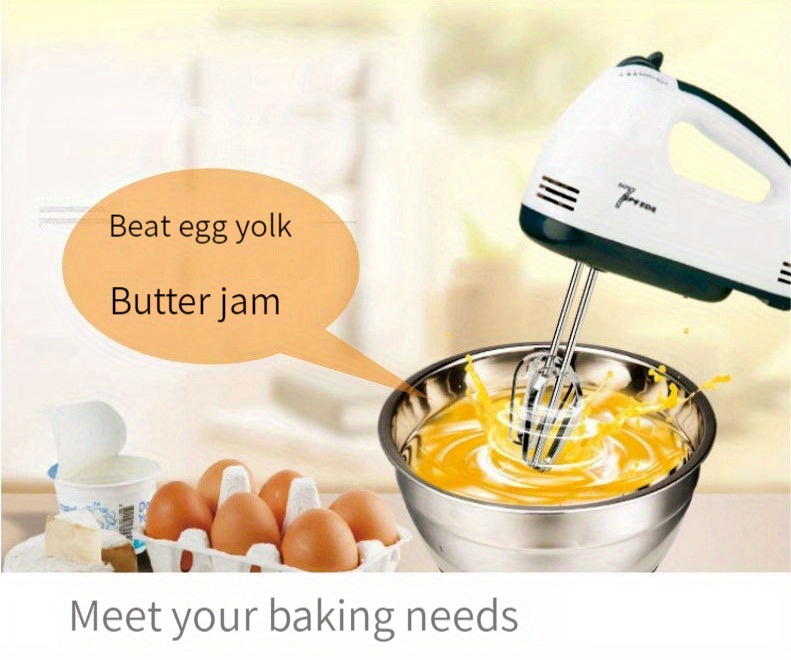   handheld electric mixer for baking cooking and desserts small whisk for   cream and mixing dough kitchen appliance with auxiliary bowl whisk details 2