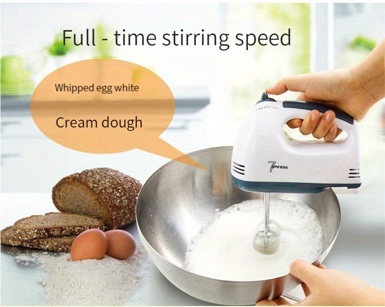   handheld electric mixer for baking cooking and desserts small whisk for   cream and mixing dough kitchen appliance with auxiliary bowl whisk details 1