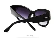 retro cat eye sunglasses outdoor driving sunshade decoration oversize glasses details 7