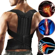 mens tight waist trainers back brace posture corrector for women and men back lumbar support shoulder posture support for improve posture provide and back pain relief details 1