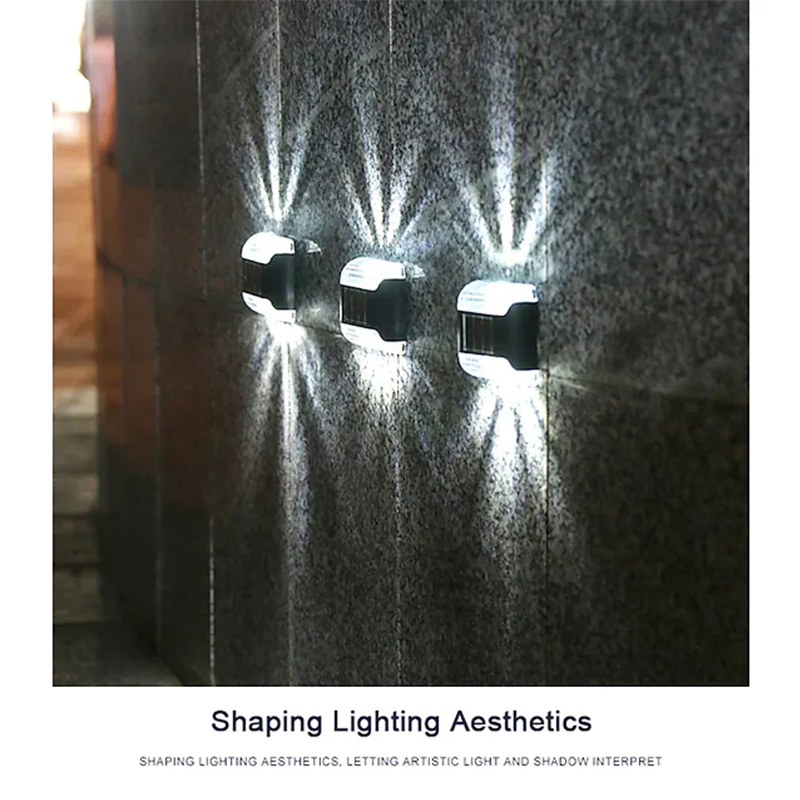 light up your outdoor space instantly with these 2pcs solar up down wall lights details 4