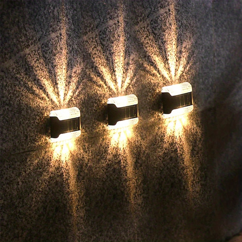 light up your outdoor space instantly with these 2pcs solar up down wall lights details 3
