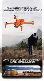 kf102 orange grey upgraded obstacle avoidance gps rc drone with hd dual camera 1 battery 2 axis self stabilizing electronic anti shake gimbal brushless motor christmas halloween thanksgiving gift details 13