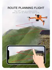 kf102 orange grey upgraded obstacle avoidance gps rc drone with hd dual camera 1 battery 2 axis self stabilizing electronic anti shake gimbal brushless motor christmas halloween thanksgiving gift details 21