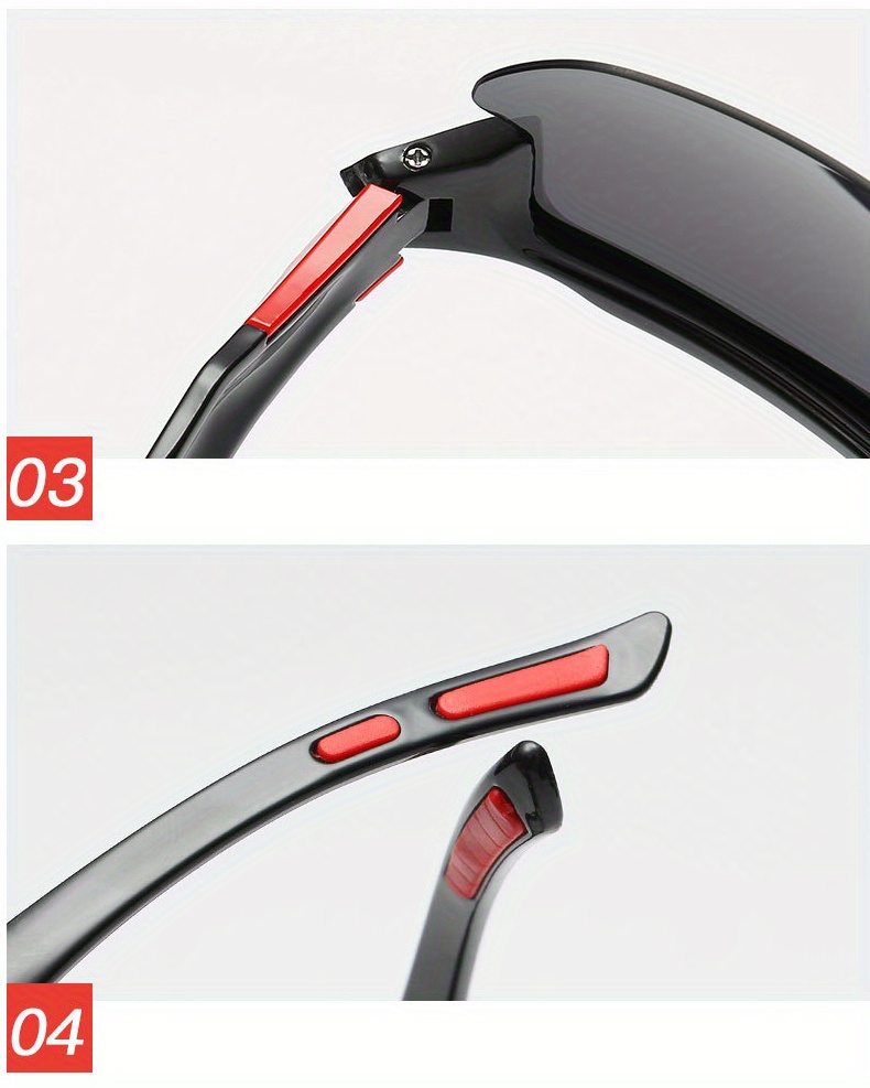 polarized sports sunglasses for men women windproof perfect for baseball running fishing golf driving details 3