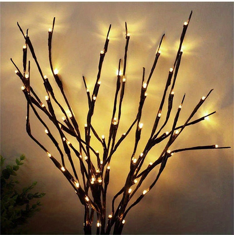 1pc 20 led branch lights indoor decoration lighting for weddings birthdays and christmas fairy lights with branch design details 3