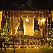 1pc curtain light usb waterproof waterfall fairy tale light string window indoor light suitable for wedding party christmas decorative light halloween decorative light details 1