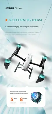 ks66 alloy aerial photography drone brushless quadcopter optical flow high definition camera remote control drone details 8