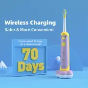 whitop ed01 avocado electric toothbrush for kids rechargeable sonic electronic power toothbrushes ipx8 waterproof 3 modes wireless charging automatic toothbrush for children boys and girls details 1