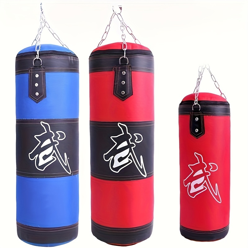 1 set boxing sandbags kit including hollow oxford cloth sandbag hanging chain boxing gloves wrist guards palm guards ankle guards suitable for taekwondo fitness training details 1