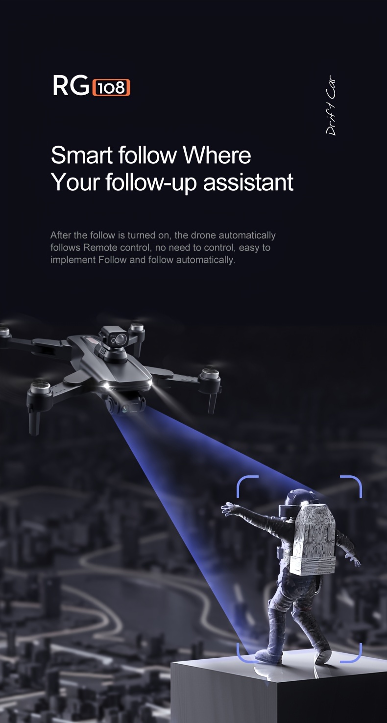 foldable drone with dual camera gps wifi led screen obstacle avoidance and more details 9
