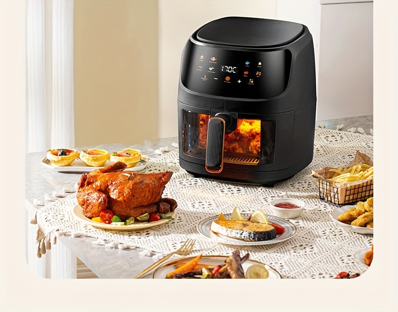 large capacity air fryer color touch screen perfect french details 13