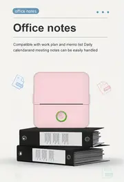 mini printer with non adhesive paper bluetooth thermal printer sticker machine suitable for schools printing photos study notes scrapbooks diaries birthday gifts details 7