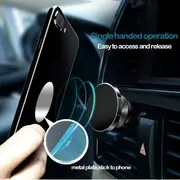 magnetic car phone holder mobile cell phone holder stand magnet mount bracket in car for iphone samsung redmi xiaomi details 3