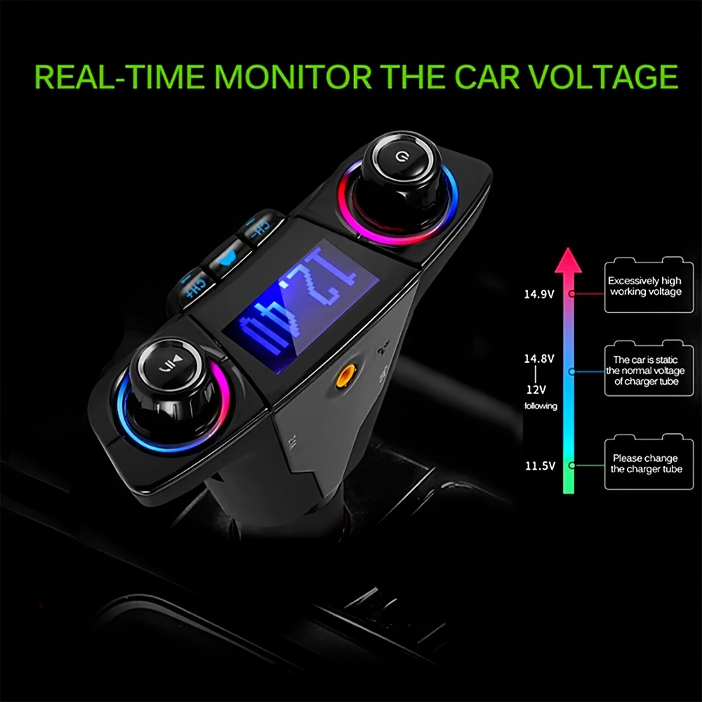 car fm transmitter mp3 player adapter charger handsfree details 7